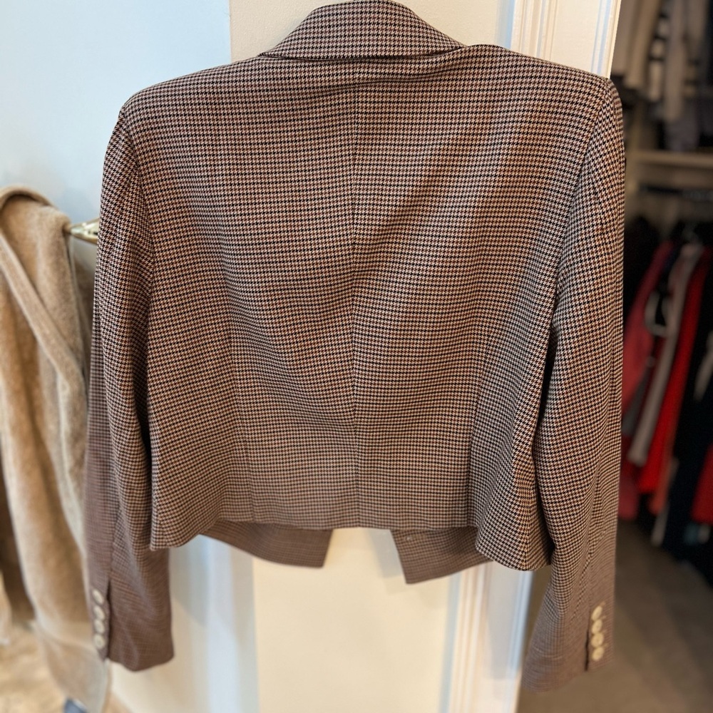 Paige Eclipse Houndstooth Cropped Jacket - image 3